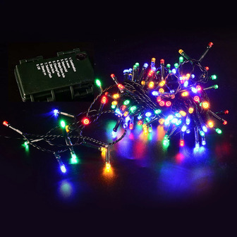 Гірлянда на батарейках  Actuel Multicolor 200 LED, з таймером