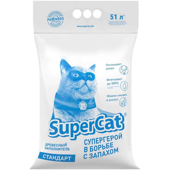 Наповнювач SuperCat Стандарт, синій, 6+1 кг