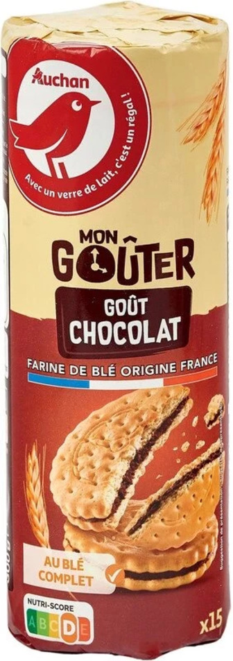 Печиво Auchan Mon Gouter з шоколадним смаком 300 г (3596710483228)