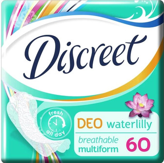 Ежедневные гигиенические прокладки Discreet Deo Water Lily 60 шт