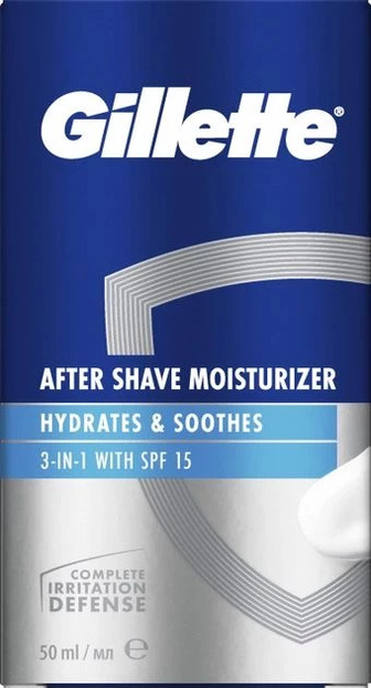 Бальзам після гоління Gillette 3в1 Hydrates & Soothes SPF+15 50 мл