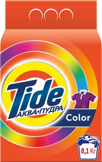 Пральний порошок Tide Аква-Пудра Color, 8.1 кг