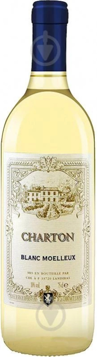 Вино Charton Blanc Moelleux біле напівсолодке 10% 0.75 л (3500610033421)