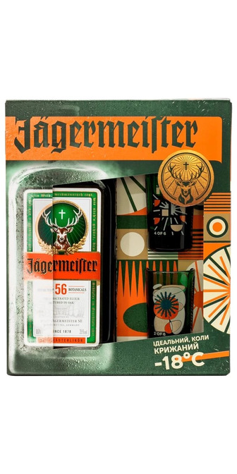 Лікер Jägermeister 0.7 л 35% подарунковий набір