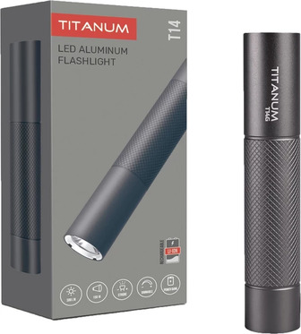 Портативний світлодіодний ліхтарик Titanum 300Lm 5000K Gray (TLF-T14G) (4820246484213)