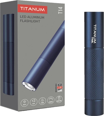 Портативний світлодіодний ліхтарик Titanum 300Lm 5000K Blue (TLF-T14BL) (4820246484206)