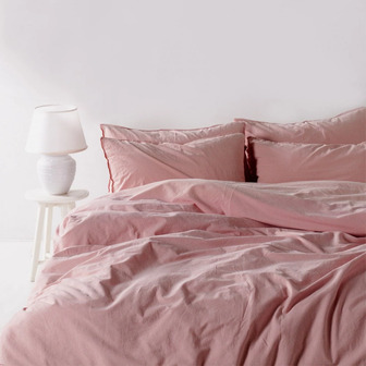 Комплект постільної білизни SoundSleep Stonewash Adriatic євро pastel pink рожевий