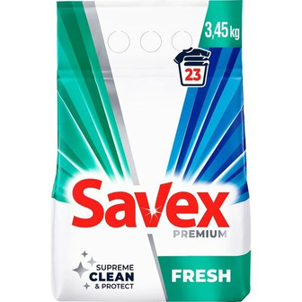 Порошок пральний Savex Premium Fresh, 3.45 кг