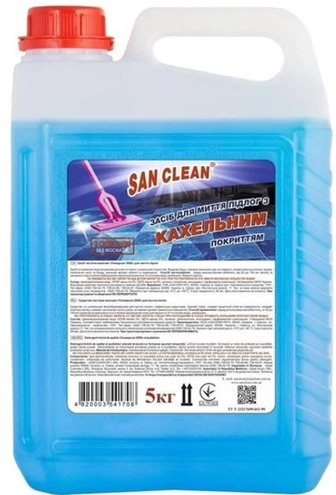 Засіб для миття підлоги San Clean для кахлю та плитки, 5 л