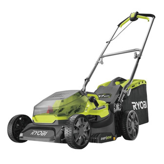 Газонокосарка Ryobi ONE+ RY18LM37A-140 18В 1х4.0А/г, 37см EasyEdge, 25-70 см, 45л, мульчування